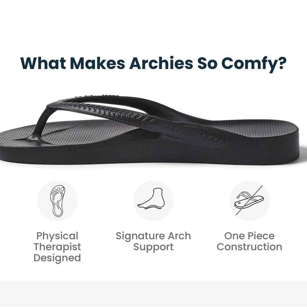 Archie’s original arch support unisex flip flops NWT - Picture 4 of 6